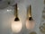 Metal Pink Opaline Glass Brass Sconces, 1960s, Set of 2 For Sale - Image 7 of 10