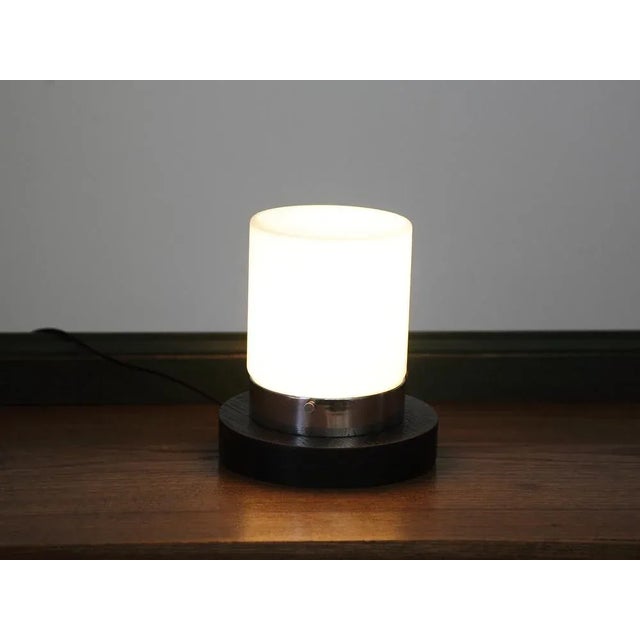 Bauhaus Style Chrome Opaline Ceiling Light, 1930s For Sale - Image 10 of 13