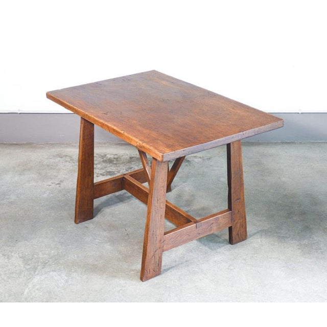 Brown Walnut Desk and Chair, 1700s, Set of 2 For Sale - Image 8 of 18