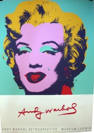 Andy Warhol Retrospektive Museum Ludwig, Hand Printed Silkscreen Poster