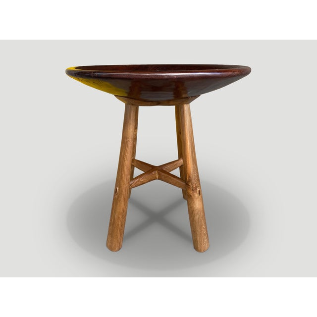 Mid-Century Modern Andrianna Shamaris Mid Century Couture Side Table For Sale - Image 3 of 5