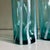 Tiffany Blue Riviera Blue Striped Italian Murano Glass Tumbler Glasses With Scalloped Rim Set of 6 For Sale - Image 8 of 10