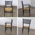 Mid-20th Century Italian MCM Ladderback Armchair Black Frame With Rush Seat Manner of Gio Ponti For Sale - Image 9 of 18
