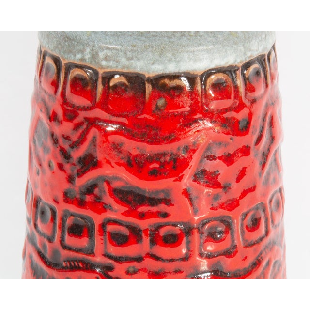 Mid 20th Century Carstens Tönnieshof West German Prehistoric Design Ceramic Vase For Sale - Image 5 of 7