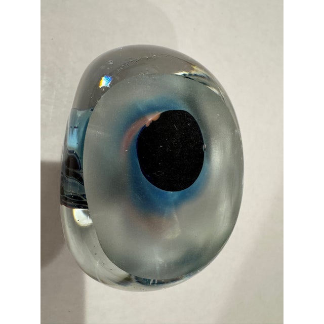 Mid 20th Century Signed Karg Studio Art Glass Paperweight Orb For Sale - Image 10 of 11