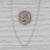 2010s 0.26ctw Diamond Station Necklace 14k White Gold 18" by the Yard For Sale - Image 5 of 5