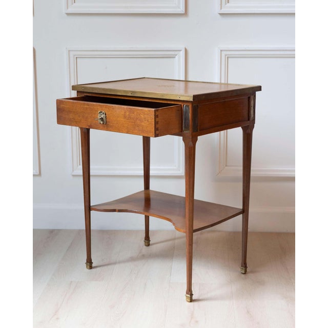 Louis XVI–Style Writing Table by André Mailfert, France, Mid-20th Century For Sale - Image 9 of 13