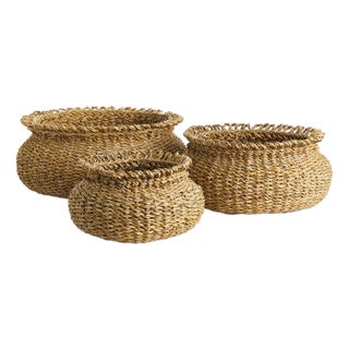 Seagrass Loop Baskets, Set Of 3 For Sale