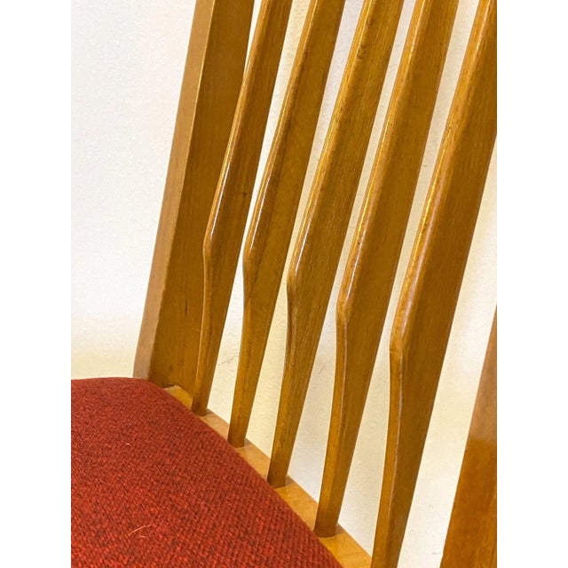 Brown Beech Chairs, 1960s, Set of 4 For Sale - Image 8 of 10