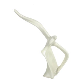 Ceramic Seagull Mid Century Modern Style White Flying Bird Sculpture For Sale