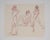 Paper Three Poses - Original Male Nude Figurative Drawing on Paper For Sale - Image 7 of 8