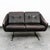 Mid-Century Modern Mid Century Danish Modern Sofa Couch Brown Leather 2 Seat Settee Metal Denmark For Sale - Image 3 of 10
