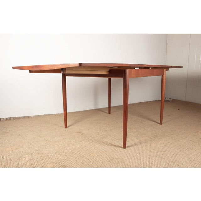 Danish Teak Model 592 Square Extendable Dining Table by Arne Vodder for Sibast, 1960 For Sale - Image 9 of 16