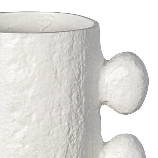 Traditional Regina Andrew Sanya Metal Vase Large, White For Sale - Image 3 of 7