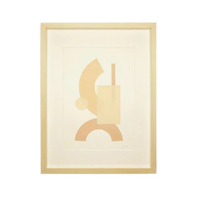 Early 21st Century Geometric Composition N.02, Gouache & Pencil on Paper For Sale - Image 5 of 5