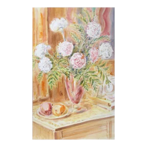 Carnations and Fruit, Charles Blaze Vukovich