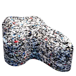 Non-Stop Materia Recycled Ottoman by Clemence Seilles