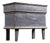 19th Century Painted Pine Blanket Chest in Blue For Sale