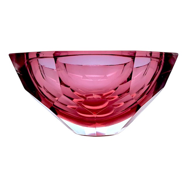 Murano Sommerso Glass Ashtray by Flavoio Poli for Seguso, 1970s For Sale