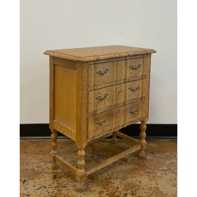 Henning Kjaernulf 1970s Diminutive Oak Cabinet in Manner of Henning Kjaernulf For Sale - Image 4 of 17