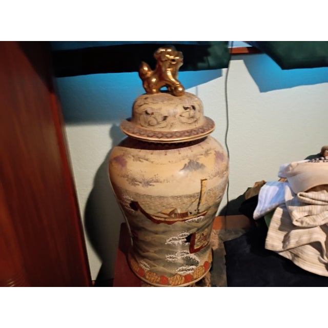 25 "Antique Asian Ginger Pots For Sale - Image 6 of 8