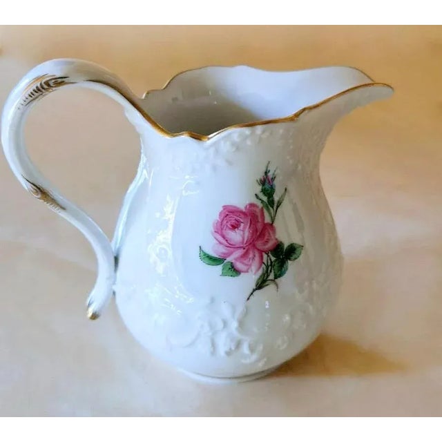 Meissen Porcelain Pink Roses Coffee Service, 25 Pieces For Sale - Image 11 of 12