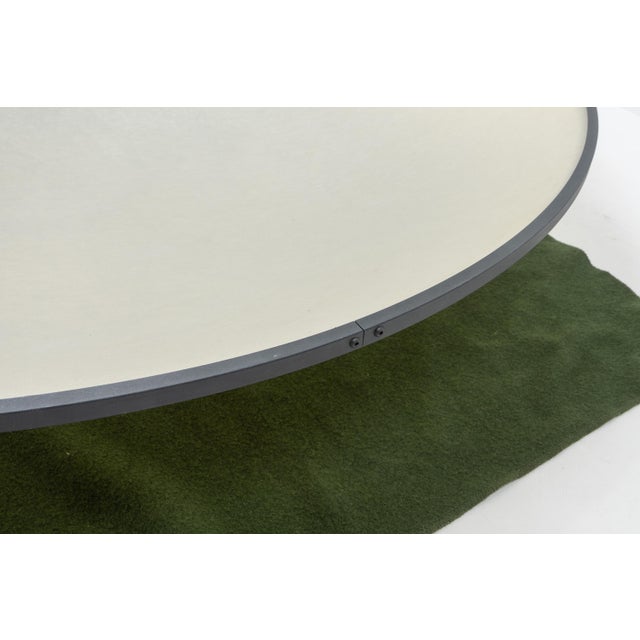 1990s Postmodern Glassfibre Moon Wall Lamp with Metal Edge, Switzerland, 1990s For Sale - Image 5 of 11