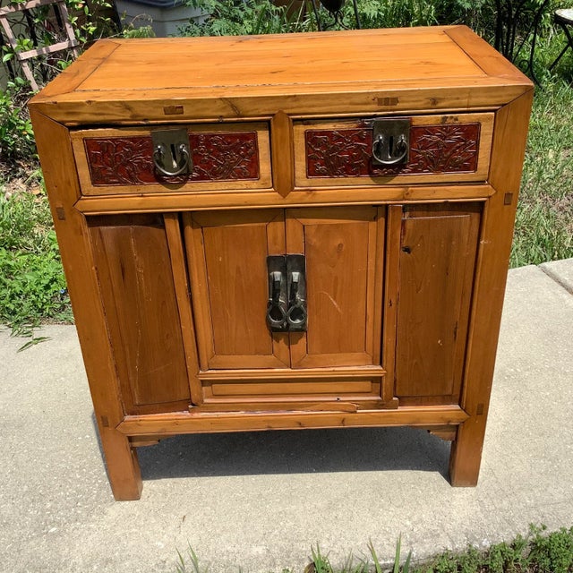 Antique Late Qing Dynasty Chinese Cabinet For Sale - Image 10 of 12