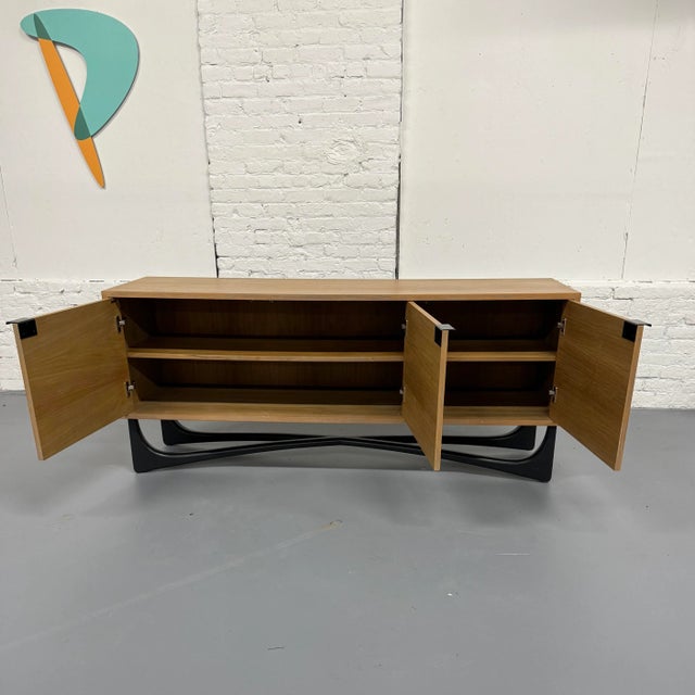 2010s Beithcraft-Style Custom Made Sideboard For Sale - Image 5 of 11