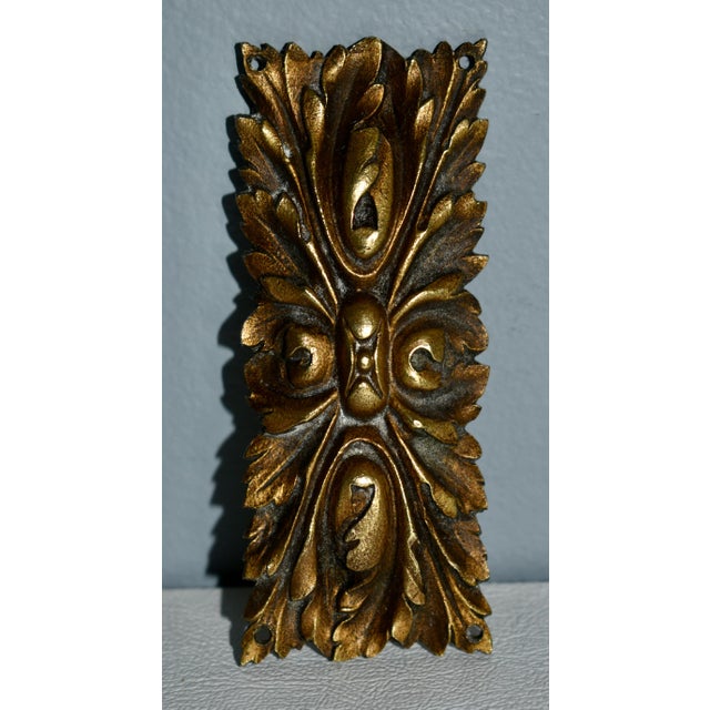 1920s Antique Decorative Bronze Rectangular Ormolu For Sale - Image 5 of 11