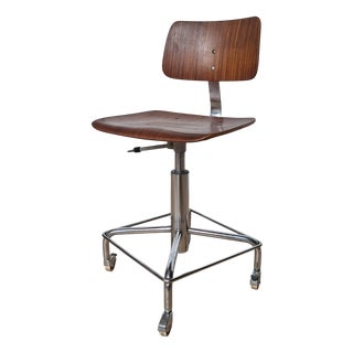 Office Swivel Chair in Plywood from Bremshey & Co., 1950s For Sale