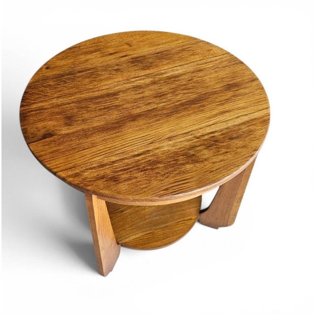 Art Deco Oak Side Table, 1930s For Sale - Image 3 of 16