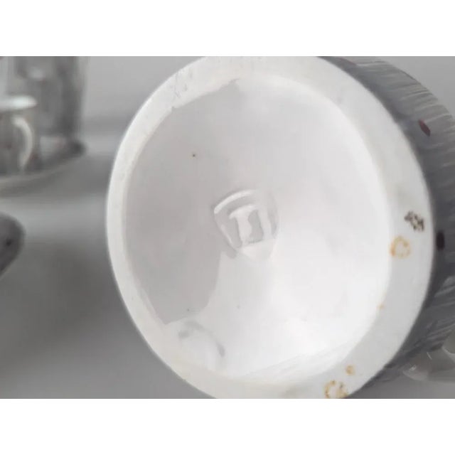 Red Coffee Set from Castro Sargadelos, 1950s, Set of 10 For Sale - Image 8 of 9