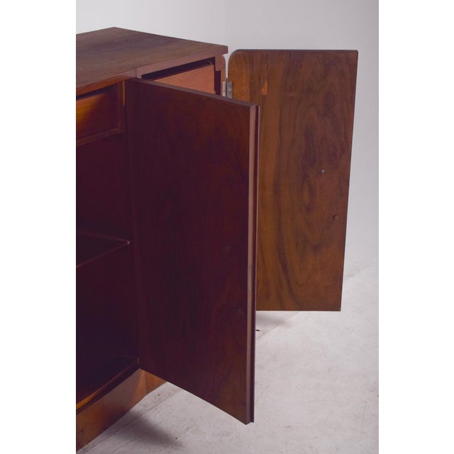 Wood Vintage Portuguese Sideboard in Walnut, 1920 For Sale - Image 7 of 13