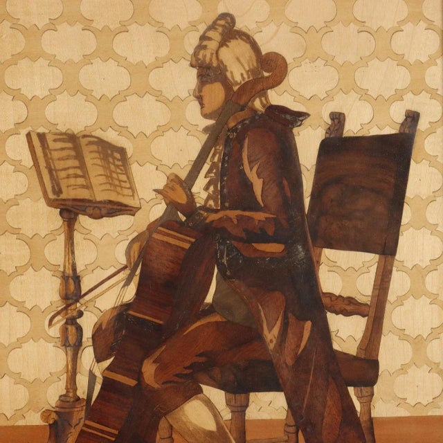 Francesco Ferrario, The Cellist, 1930, Canvas, Framed For Sale - Image 3 of 12