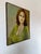 Abstract 1970s Mid-Century Impressionist Woman Portrait Oil on Canvas Painting, Framed For Sale - Image 3 of 12