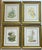 Set if 4 vintage J Lockhart bird prints in nice golden tone frames.