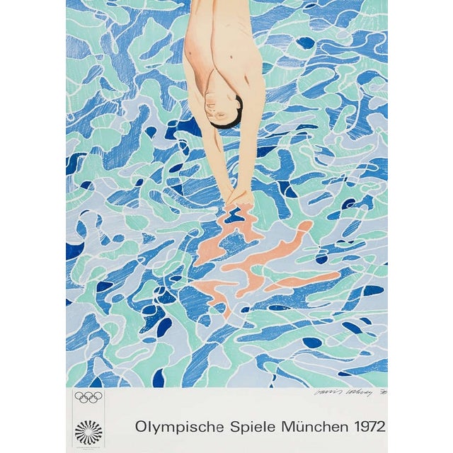 David Hockney, Munich Olympics Poster - Olympic Games Munich, 1972 Lithographic posters 101 x 64 cm (39.76 x 25.2 in) An...