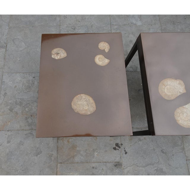 Belgian Side Tables attributed to Ado Chale, 1970s, Set of 2 For Sale - Image 17 of 18