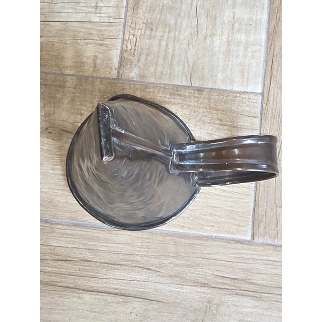 Very worn copper clad 19th century beer warming cone shaped vessel.