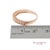 14k 585 Solid Rose Gold Side Engraving Natural Diamond Band Ring, Size 8 For Sale - Image 11 of 12
