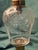Rare 1840s Whale Oil Lamp Etched Glass Font Original Double Burner Iron Base For Sale - Image 9 of 18