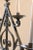 Metal Mid 20th Century French Wrought Iron Five Light Candelabra with Celadon Lacquer and Gilt Accents For Sale - Image 7 of 7