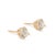 Unisex 14k Yellow Gold 0.90ctw Round Brilliant Diamond Screw Back Stud Earrings, Pair For Sale - Image 4 of 9