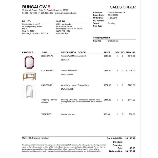 Metal Collette Stools in Gold by Bungalow 5, Set of 2 For Sale - Image 7 of 8