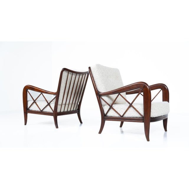 Wood Mid-Century Modern Armchairs by Paolo Buffa, Italy, 1950s, Set of 2 For Sale - Image 7 of 18