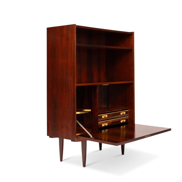 Wood Vintage Danish Mid-Century Hutch/Bar Cabinet For Sale - Image 7 of 8