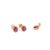 Metal 18k Yellow Gold Ruby Birthstone Jewelry Set for Women- 4 Pieces, Pendant, Ring, Earrings For Sale - Image 7 of 17