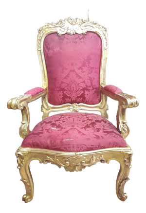Vintage Louis XV Throne, 1780s