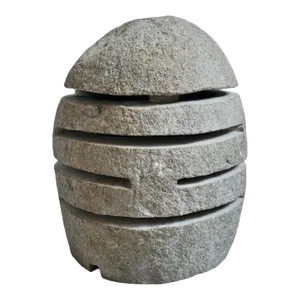 Vintage River Rock Garden Lantern Small
